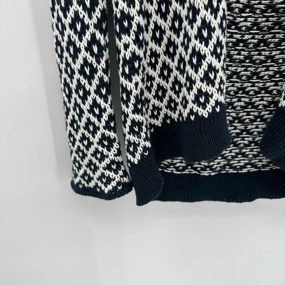 Wooden Ships Navy and White Cardigan Sweater // S / M - Picture 5 of 7